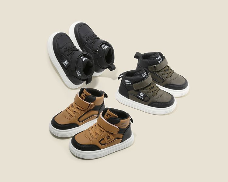 Children's Spring Autumn New Style Boys' Casual Shoes High-Top Girls' Sneakers Lightweight Soft Sole Baby Shoes Kids Shoes Boys' Shoes Sneakers