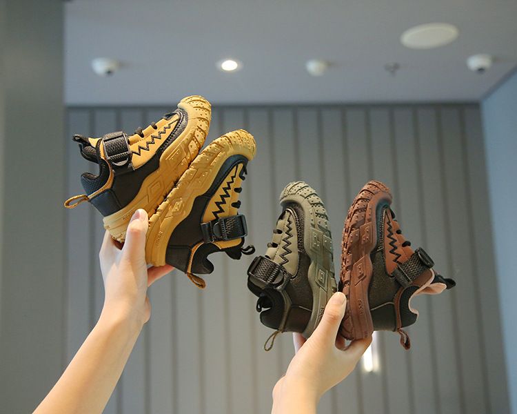 Children's Sports Shoes New Style Spring Autumn Boys' Hiking Shoes Outdoor Girls' Running Shoes Soft-Soled Baby Casual Shoes Kids Shoes Boys' Shoes Sneakers