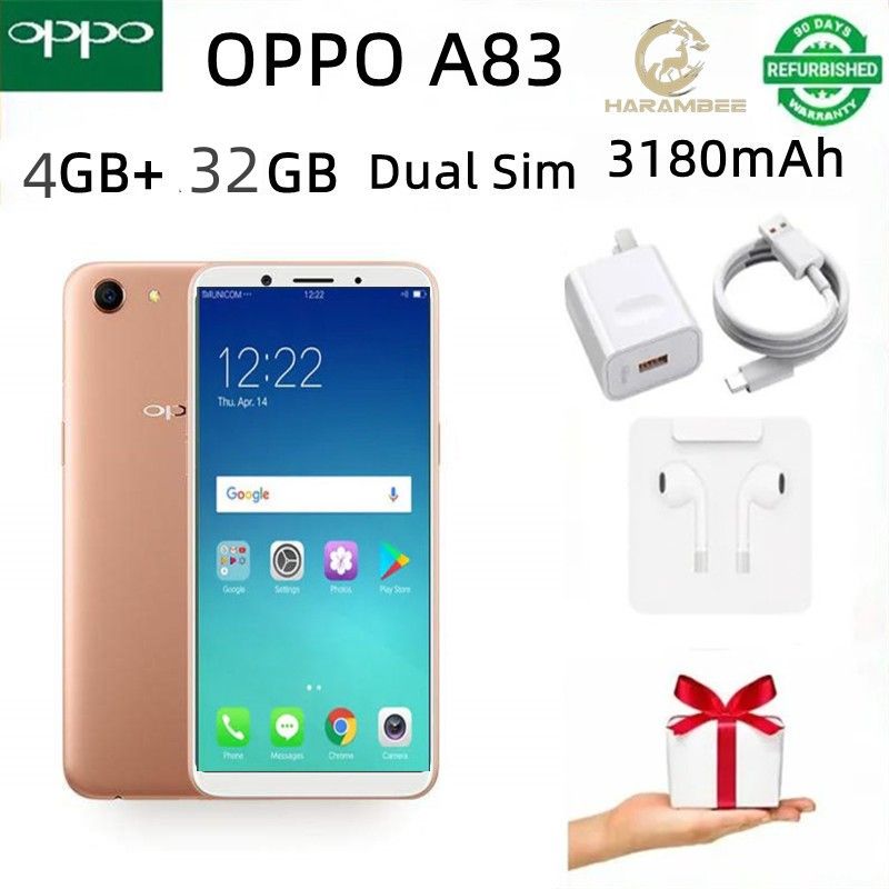 Refurbished OPPO A83 Smart Phones100% Original 32GB +4GB Mobile Phone1440x720 Refurbished 4G Android random color 4+32GB