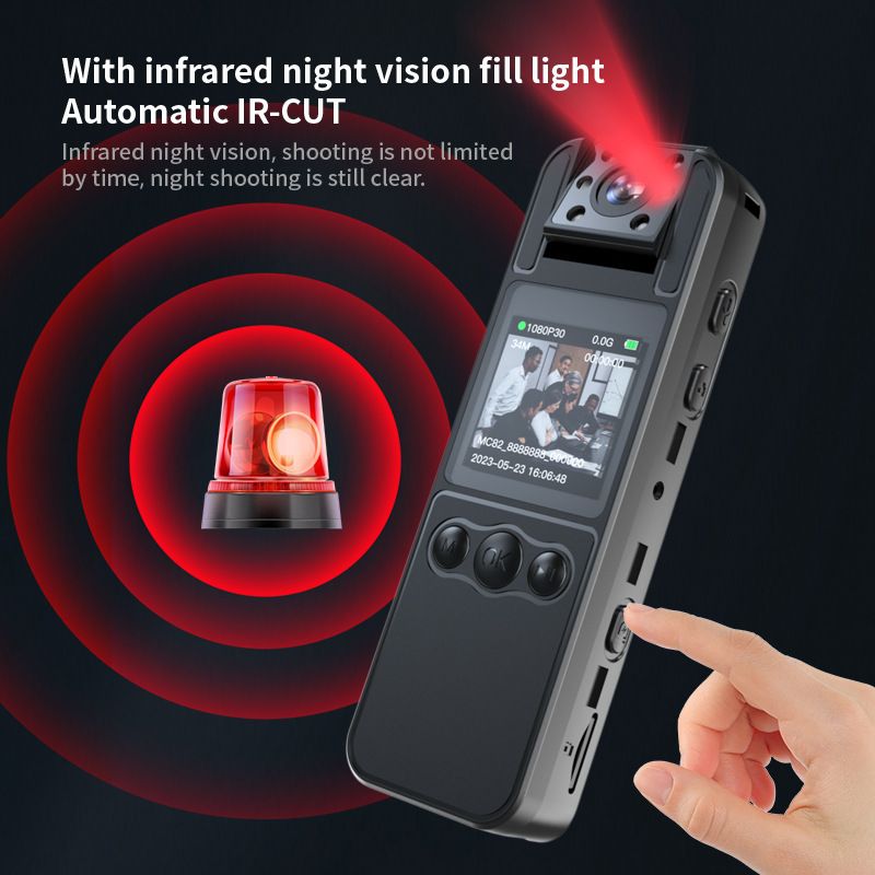1080 Multi-function Noise Cancelling Recording Pen Infrared Night Vision Recorder Pocket Sports Camera Back Clip Video Camera