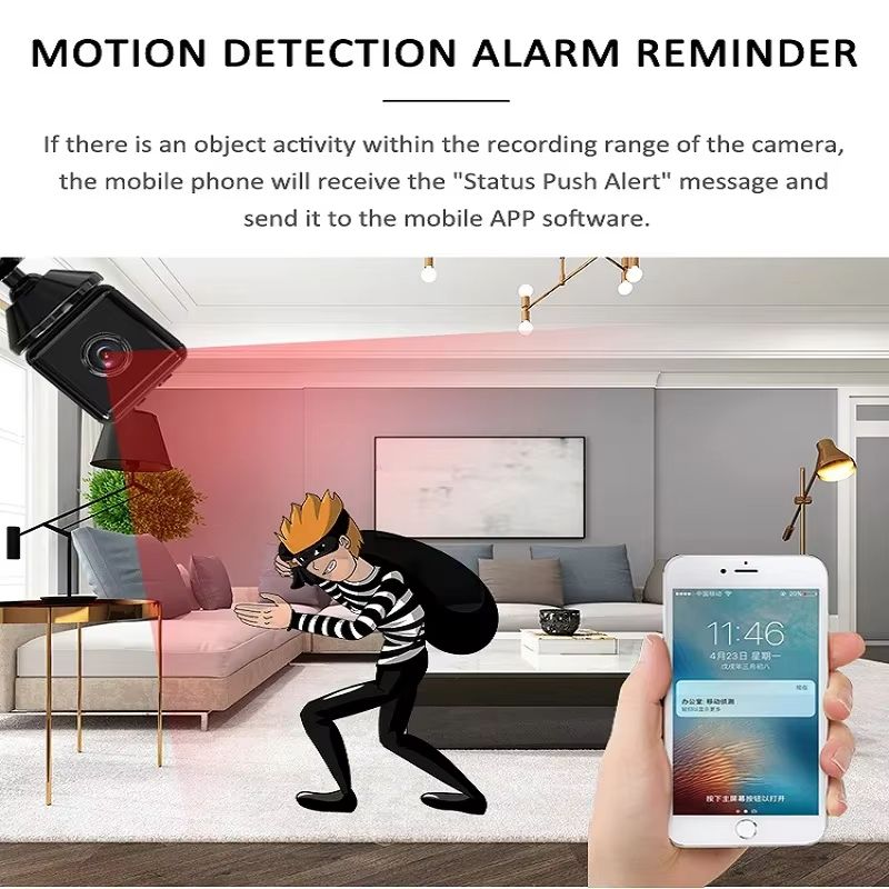X6 Mini IP Camera WiFi Sports Camera HD 1080P Wireless Security Surveillance Built-in Battery Night Vision Smart Home Micro Cam