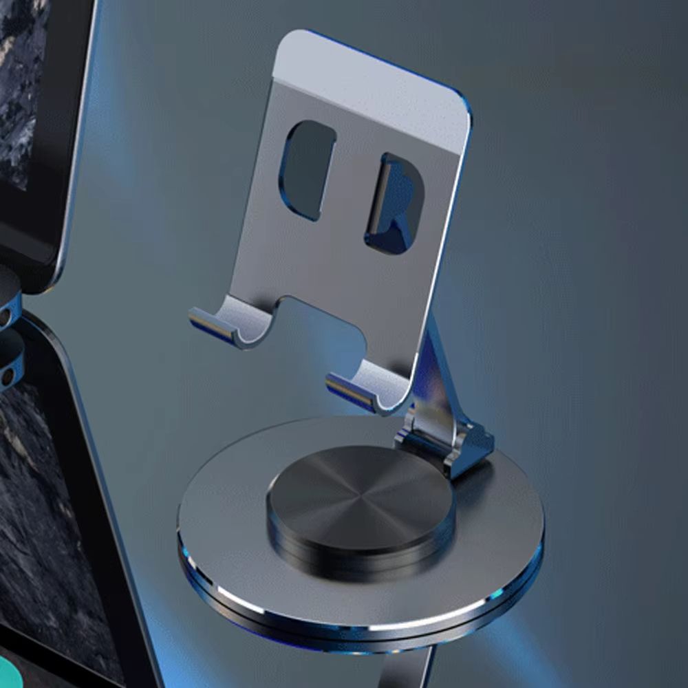 New 360° Rotate Metal Desk Mobile Phone Holder Stand For iPhone Xiaomi iPad Adjustable Desktop Tablet Table Cell Phone Stand