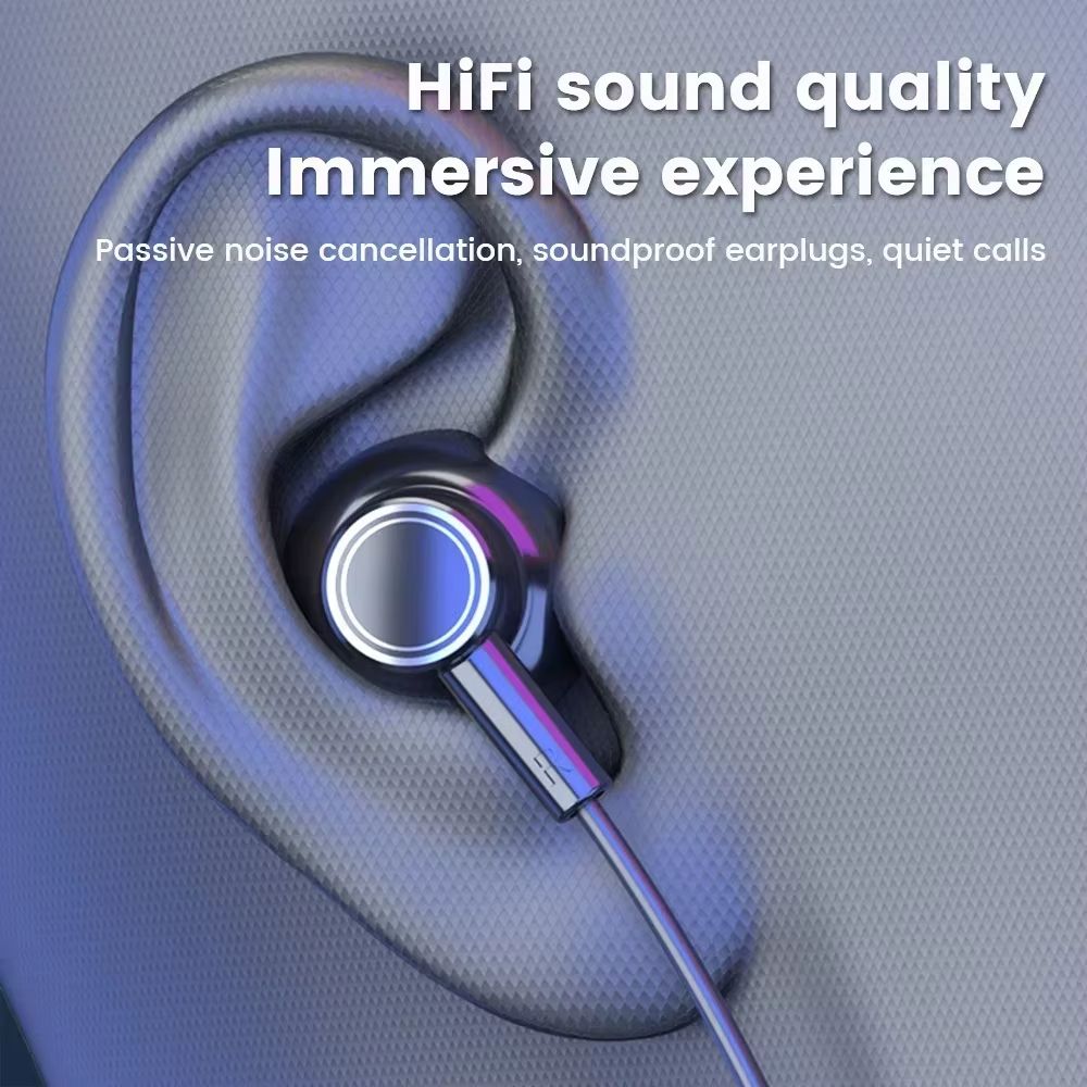 Wireless Headphone Bluetooth 5.2 Earphones Magnetic Neckband Sport Waterproof Blutooth Headset with Mic Noise Cancell