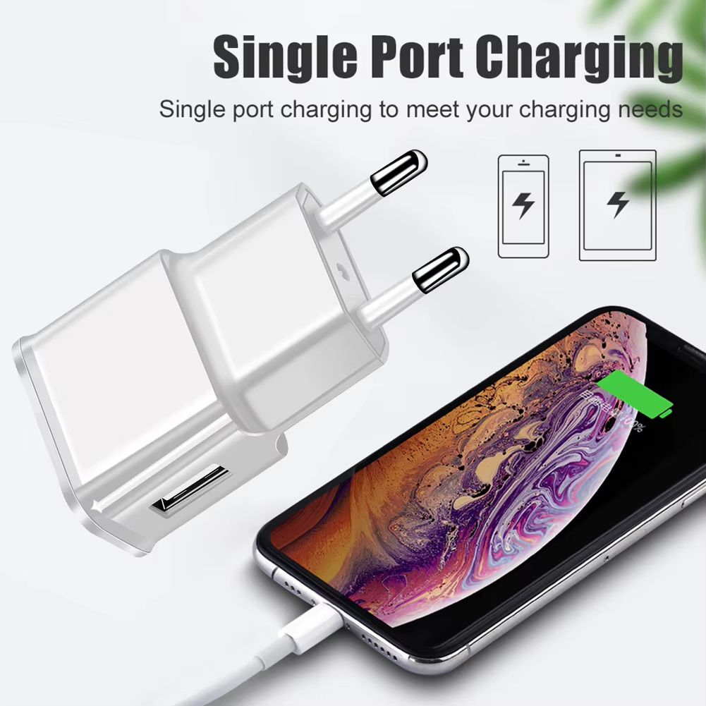 Universal USB Phone Charger Practical 1A 2A Charging Head Adapter Gadget for Smartphone Mobile Phone Power Supplies