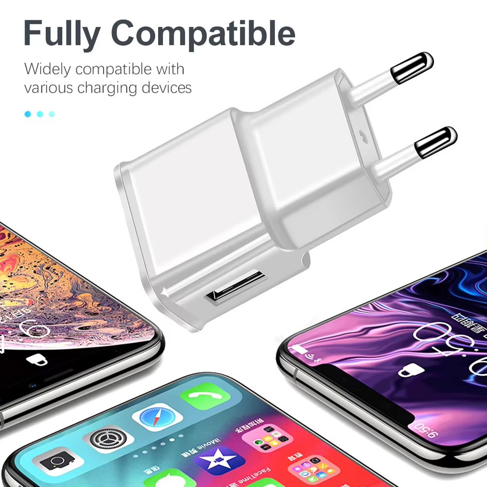 Universal USB Phone Charger Practical 1A 2A Charging Head Adapter Gadget for Smartphone Mobile Phone Power Supplies
