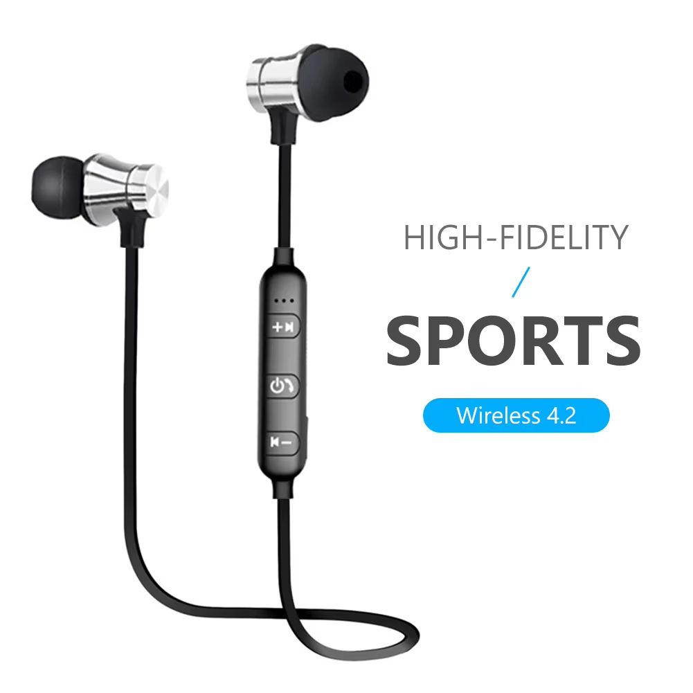 Magnetic Wireless bluetooth-compatible Earphones Running Music Headset Neckband Sports Earbuds With Mic For All Smart Phones