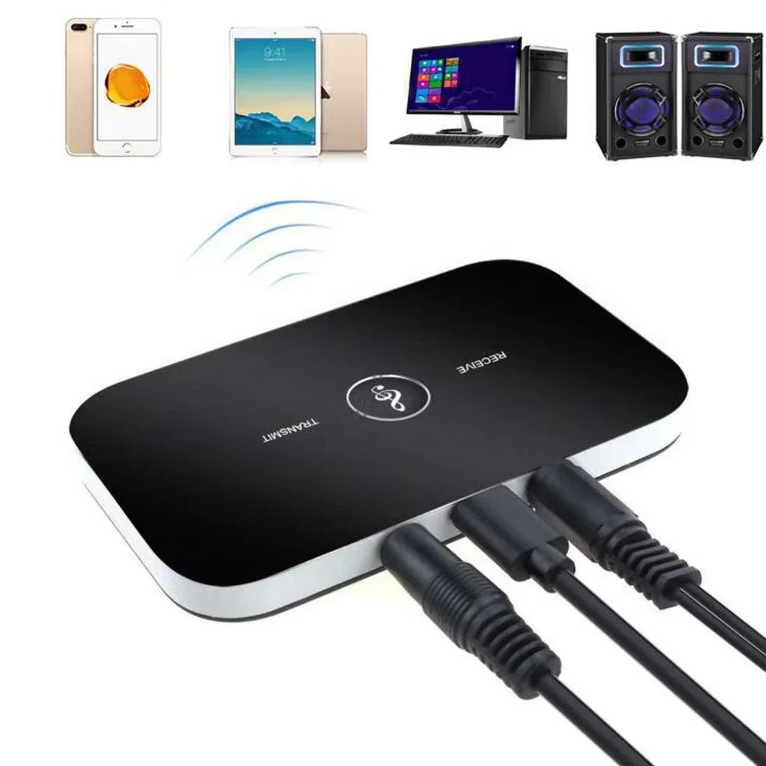 Bluetooth 5.0 Audio Transmitter Receiver Stereo 3.5mm AUX Jack RCA USB Dongle Music Wireless Adapter For Car Kit PC TV Headphone