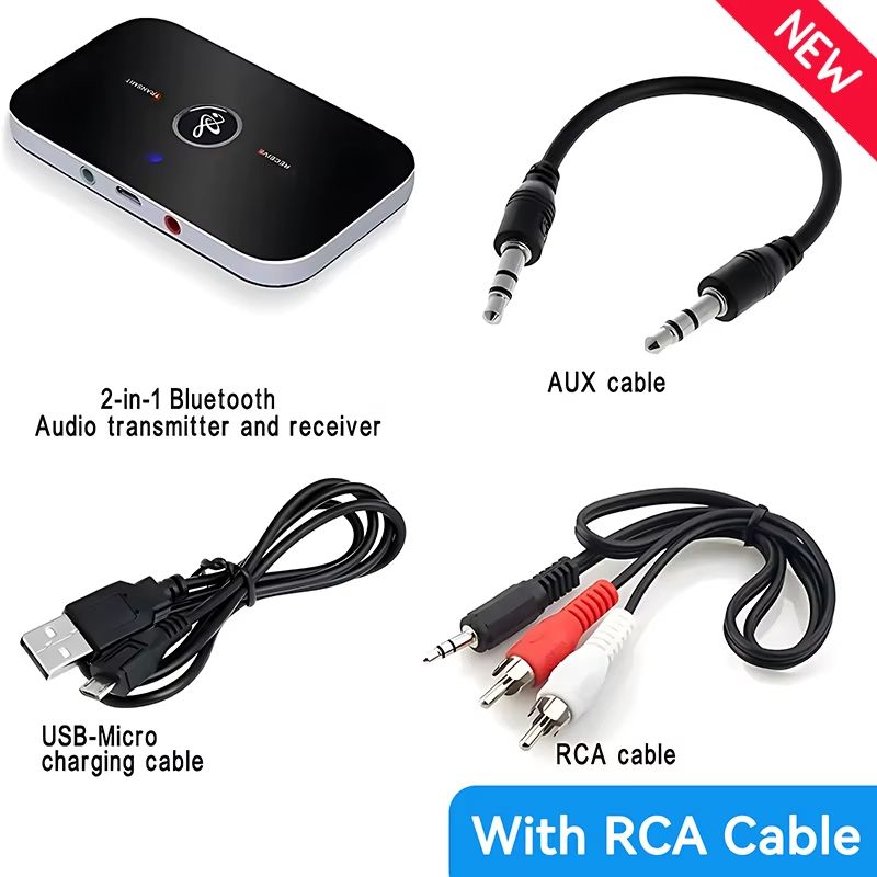 Bluetooth 5.0 Audio Transmitter Receiver Stereo 3.5mm AUX Jack RCA USB Dongle Music Wireless Adapter For Car Kit PC TV Headphone
