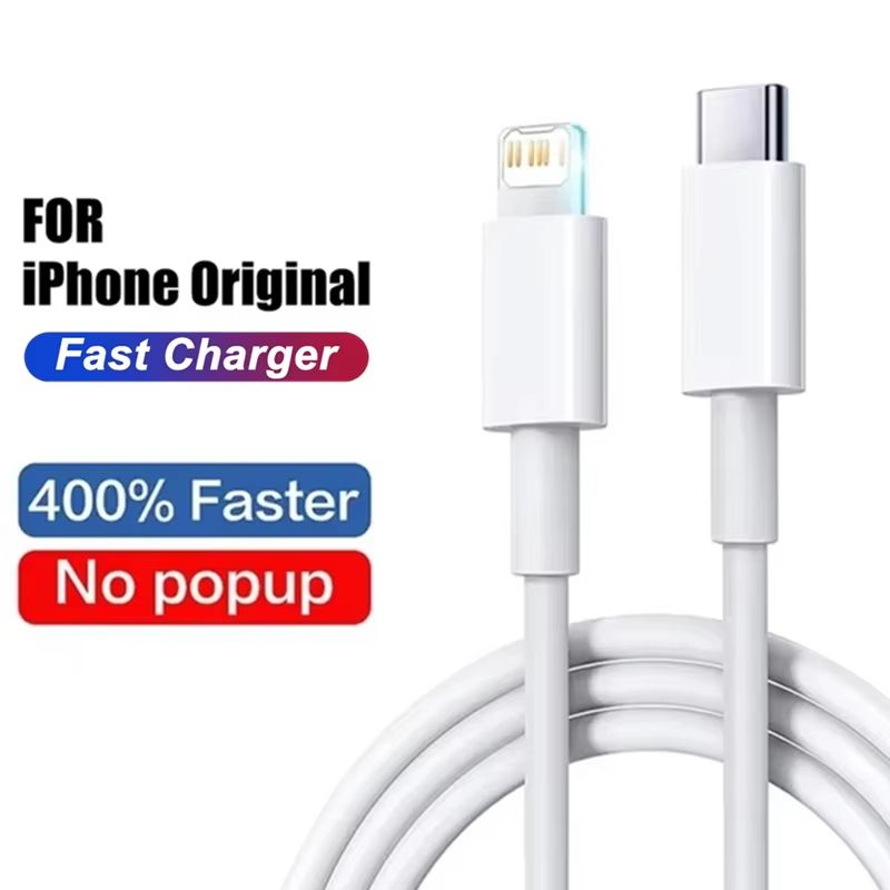 PD Original Fast Charging USB Cable for iPhone 14 8 7 Plus 13 12 11 Pro XS Max XR X USB C Rapid Charger Cable1.5m