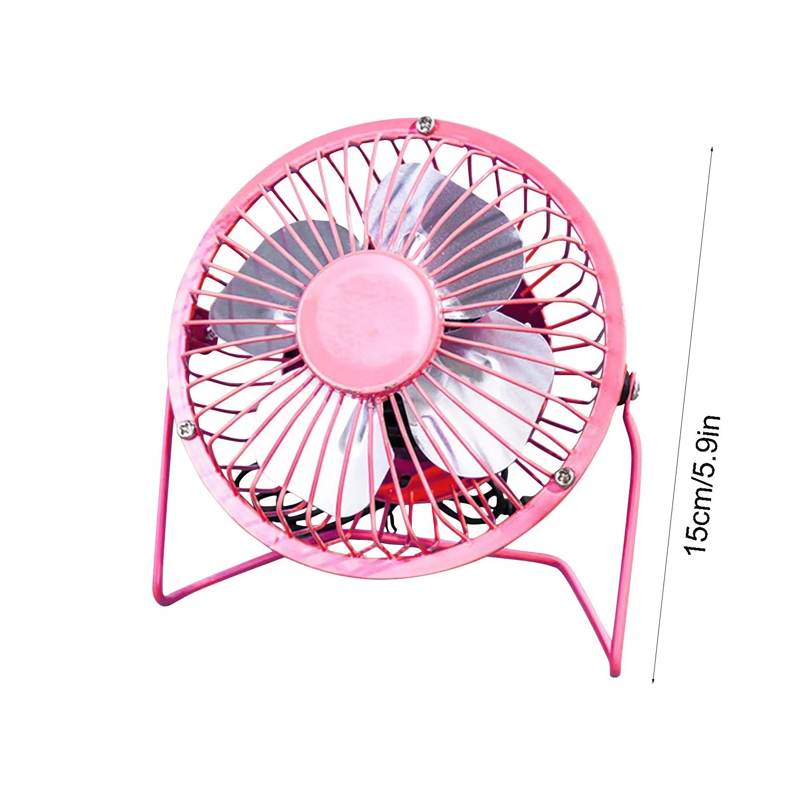 Portable and Convenient 4-inch USB Mini Fan Iron Art Small Fan Office Computer Electric Fan
