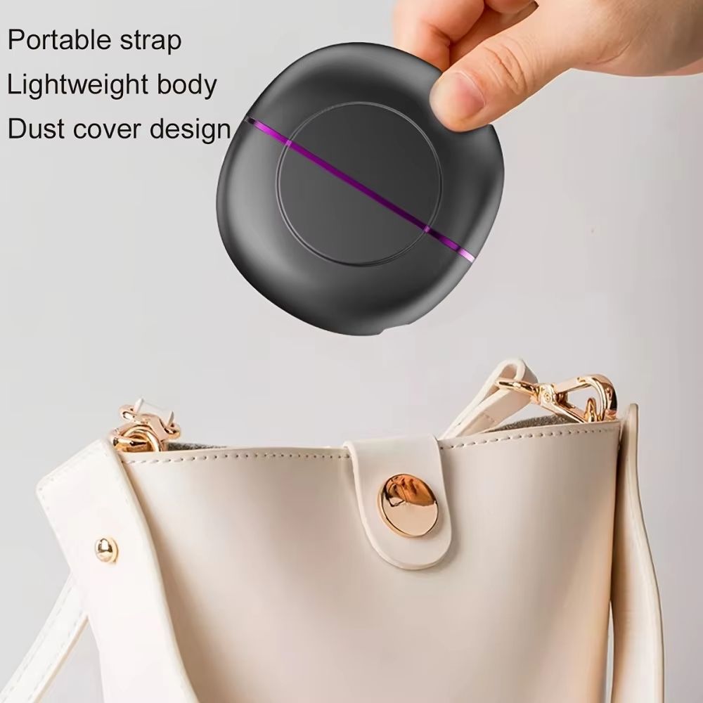 Portable Hair Straightener Comb Mini Hair Straightening Brush Anti-Scalding Hair Smoothing Brush Travel Fast Heated Styling Tool
