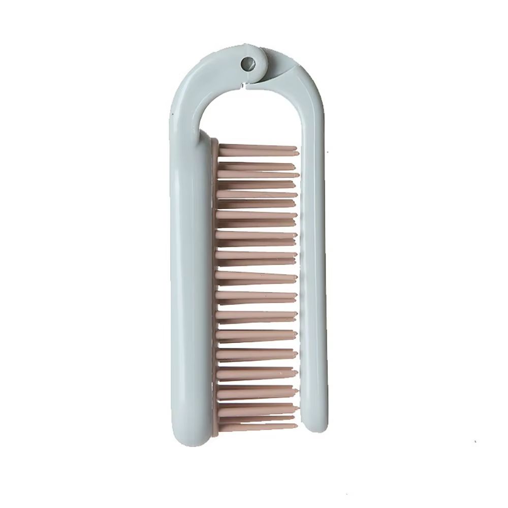 Portable Travel Foldable Hair Comb Detangling Soft Teeth Hair Brush Anti Static Head Massage Combs Styling Hairdressing Tool