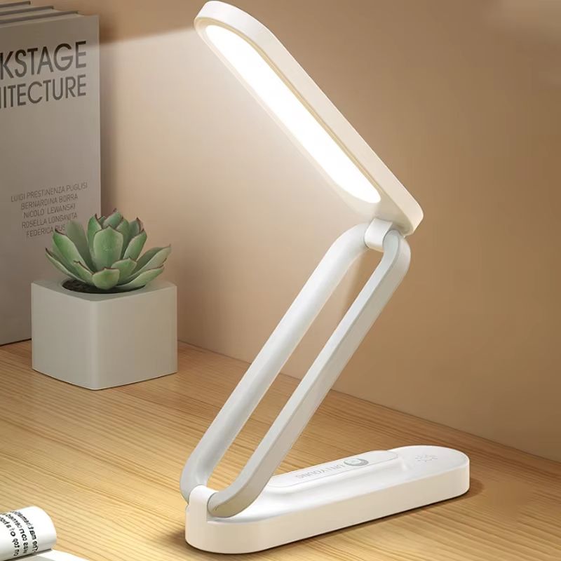 LED Folding Desk Lamp Reading Eye Protection 3-Level Dimming Lighting Table Lamps Bedside Living Bedroom Charging Night Lighting