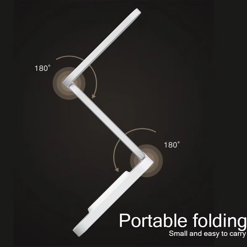 LED Folding Desk Lamp Reading Eye Protection 3-Level Dimming Lighting Table Lamps Bedside Living Bedroom Charging Night Lighting