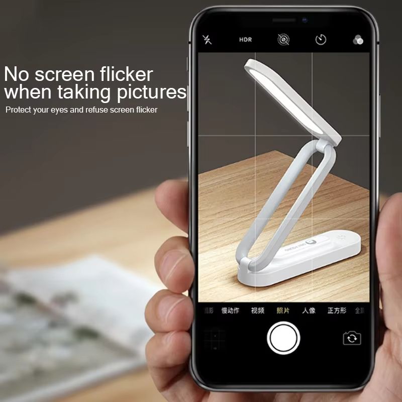 LED Folding Desk Lamp Reading Eye Protection 3-Level Dimming Lighting Table Lamps Bedside Living Bedroom Charging Night Lighting
