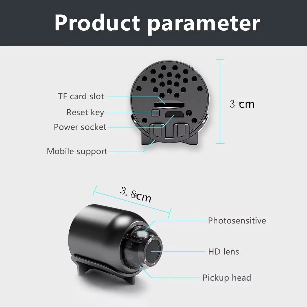 New X5 HD Mini Camera Smart Home WiFi Baby Monitor Indoor Safety Security Surveillance Camcorder IP Cam Audio Video Recorder