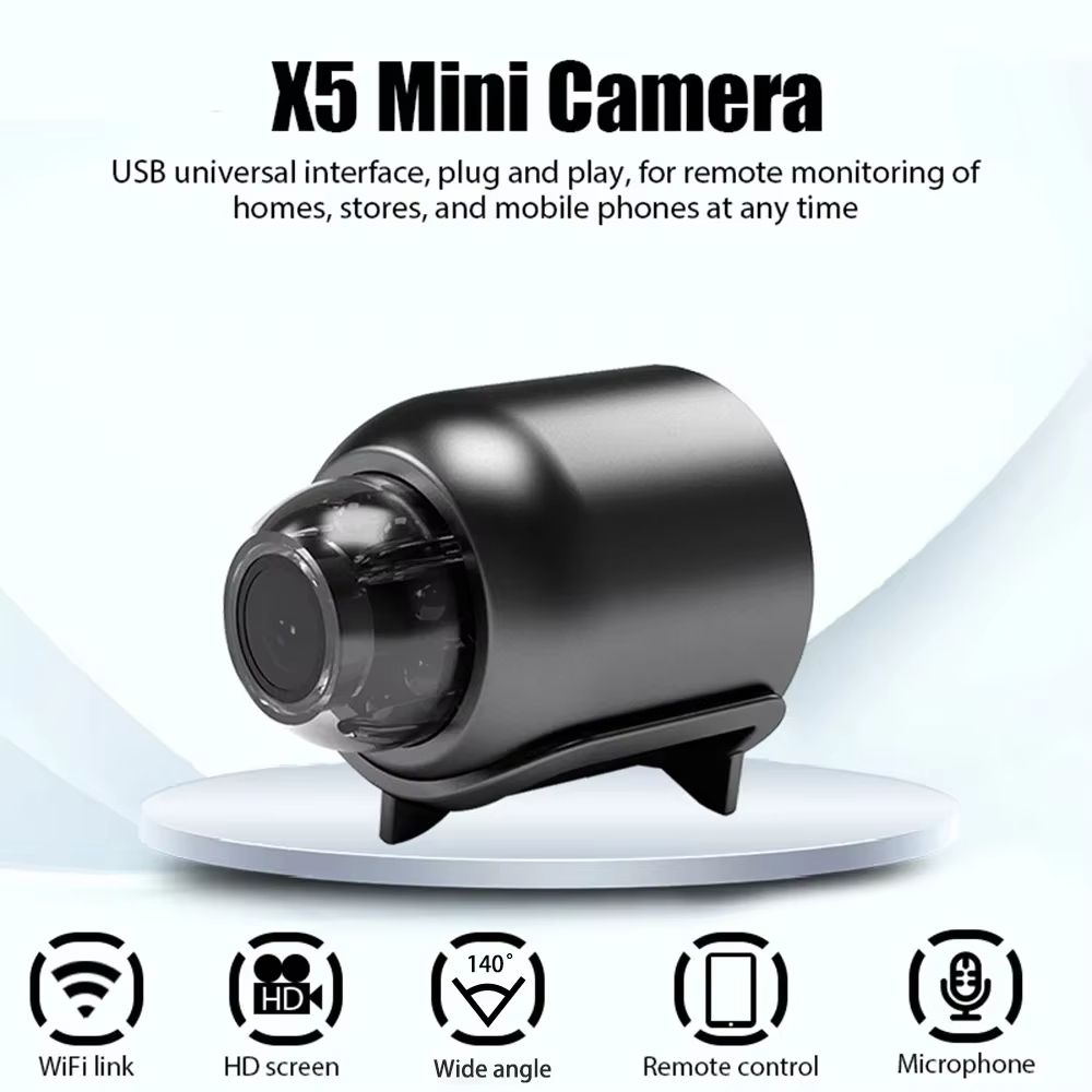 New X5 HD Mini Camera Smart Home WiFi Baby Monitor Indoor Safety Security Surveillance Camcorder IP Cam Audio Video Recorder