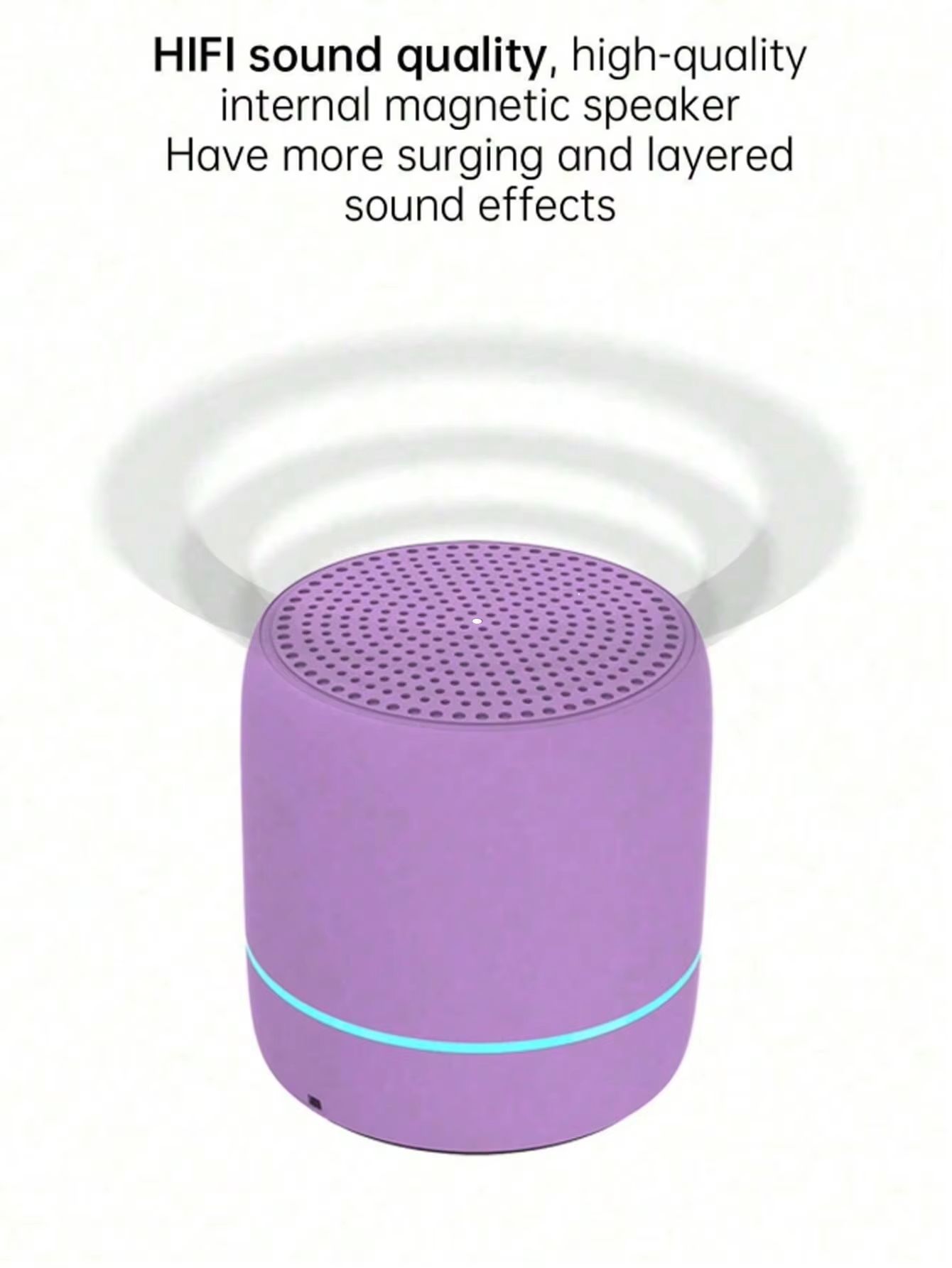 Surround mini USB outdoor subwoofer audio player microphone suitable for music wireless small speaker portable stereo