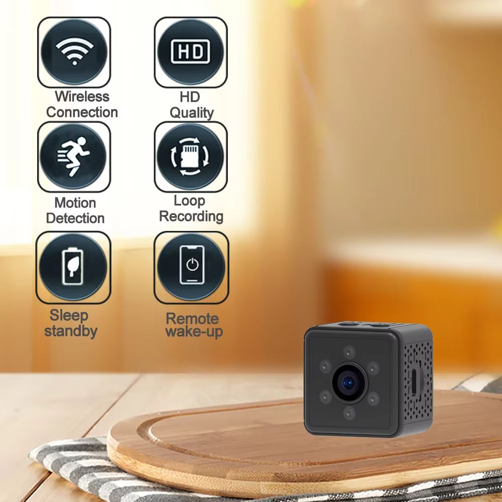 New V3 Mini Cameras HD Wireless WiFi Surveillance Camera Super Small IP Home Security Camera Sleep Standby support Remote ON/OFF