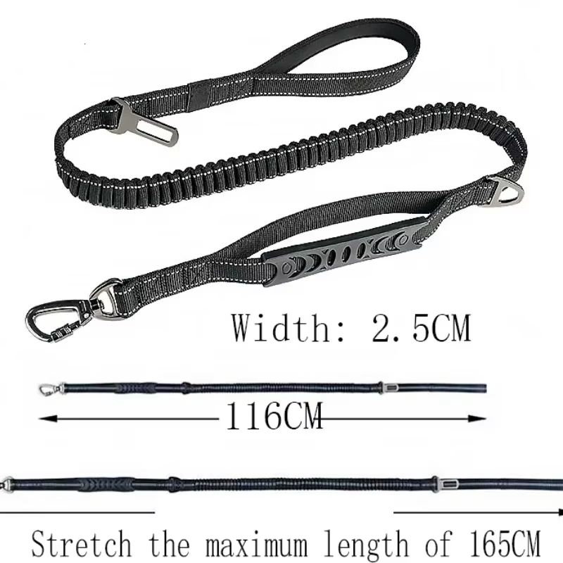 Pet Leash 1PC Cat and Dog Supplies Chest Harness Car Safety Belt Car Retractable Leash Dog Out Walking Anti-rush