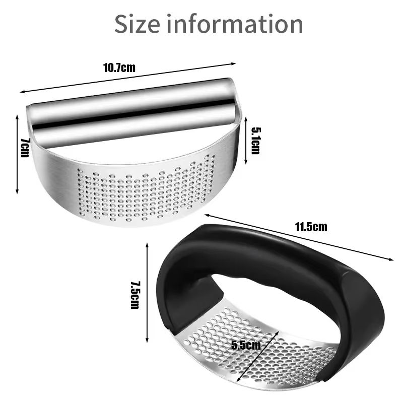 Upgraded Stainless Steel Garlic Press Squeezer Manual Garlic Ginger Rocker Crusher Garlic Cutting Mince Tools Kitchen Gadgets
﻿