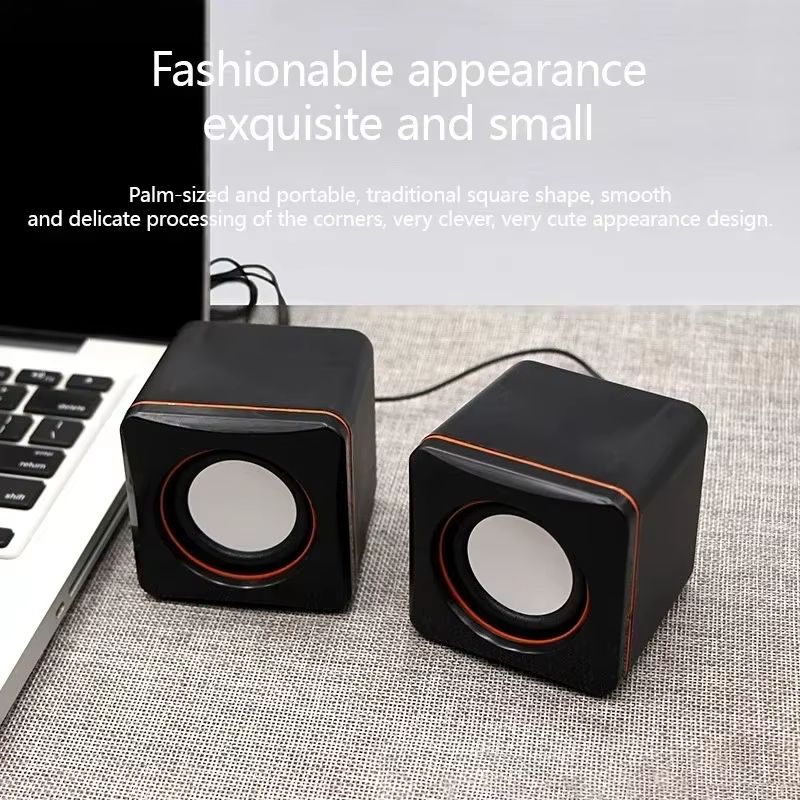 Computer Speakers Wired Loudspeaker Surround Soundbar Speaker Bass Stereo Subwoofer Sound for Bar Laptop 3.5mm AUX-in Portable