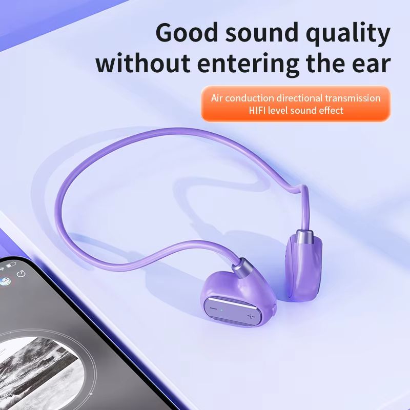 Wireless ear hook S11 Bluetooth earphones V5.3 open non in ear air bone conduction running earphones with long battery life