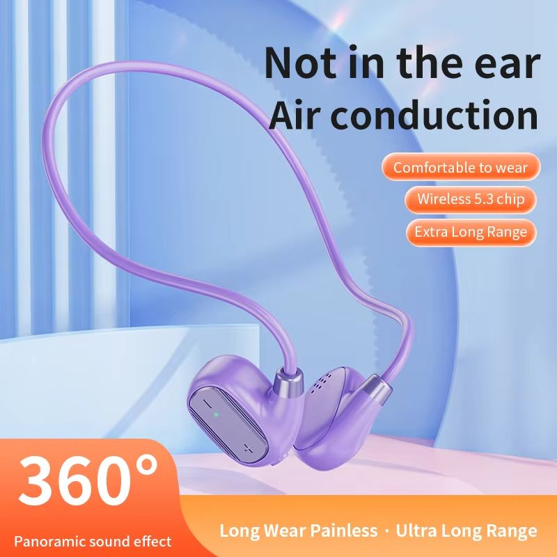 Wireless ear hook S11 Bluetooth earphones V5.3 open non in ear air bone conduction running earphones with long battery life