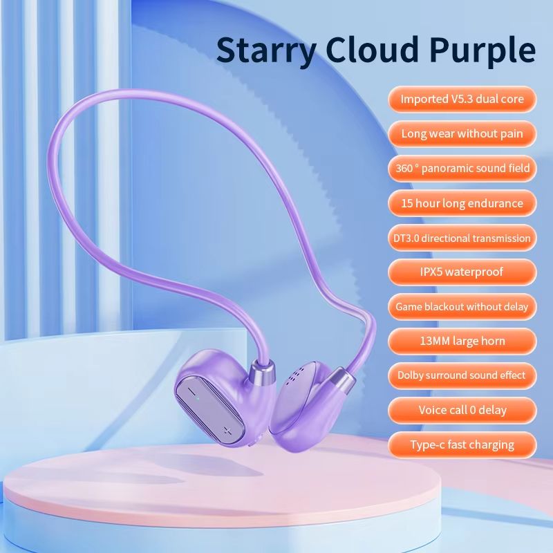 Wireless ear hook S11 Bluetooth earphones V5.3 open non in ear air bone conduction running earphones with long battery life