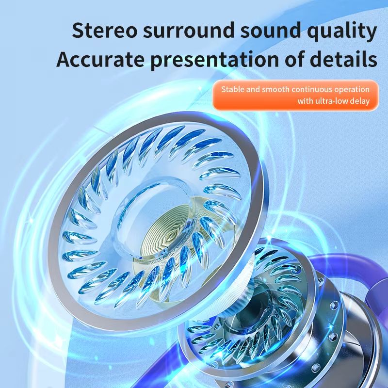 Wireless ear hook S11 Bluetooth earphones V5.3 open non in ear air bone conduction running earphones with long battery life