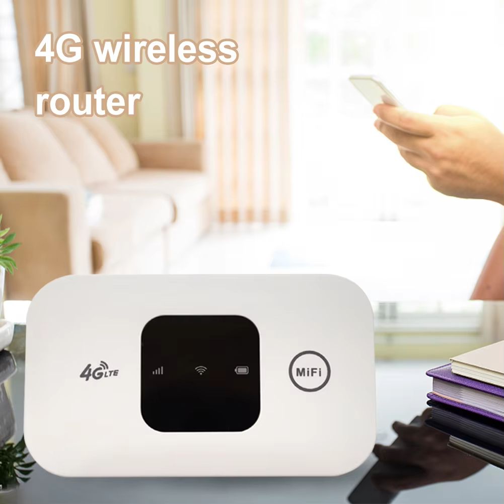 Wireless 4G Pocket WiFi Router with 2100mAh Battery Supports Up to 10 Users Fast Internet Access for Travel and Home Use