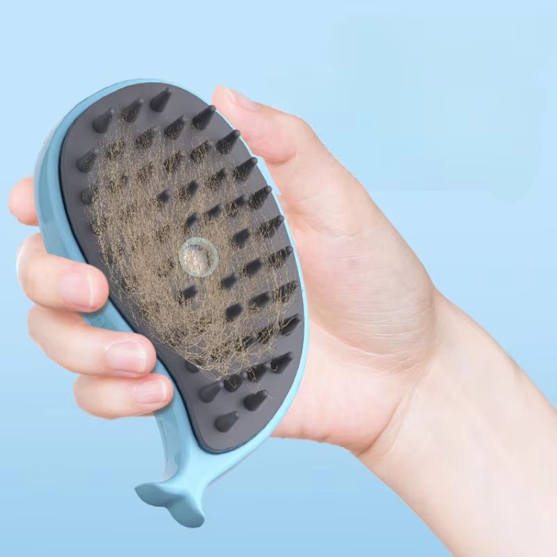 Pet Electric Spray Massage Brush Anti-Flying Cat and Dog Comb USB Charging Cat Bath Comb Floating Hair Removal Grooming Comb