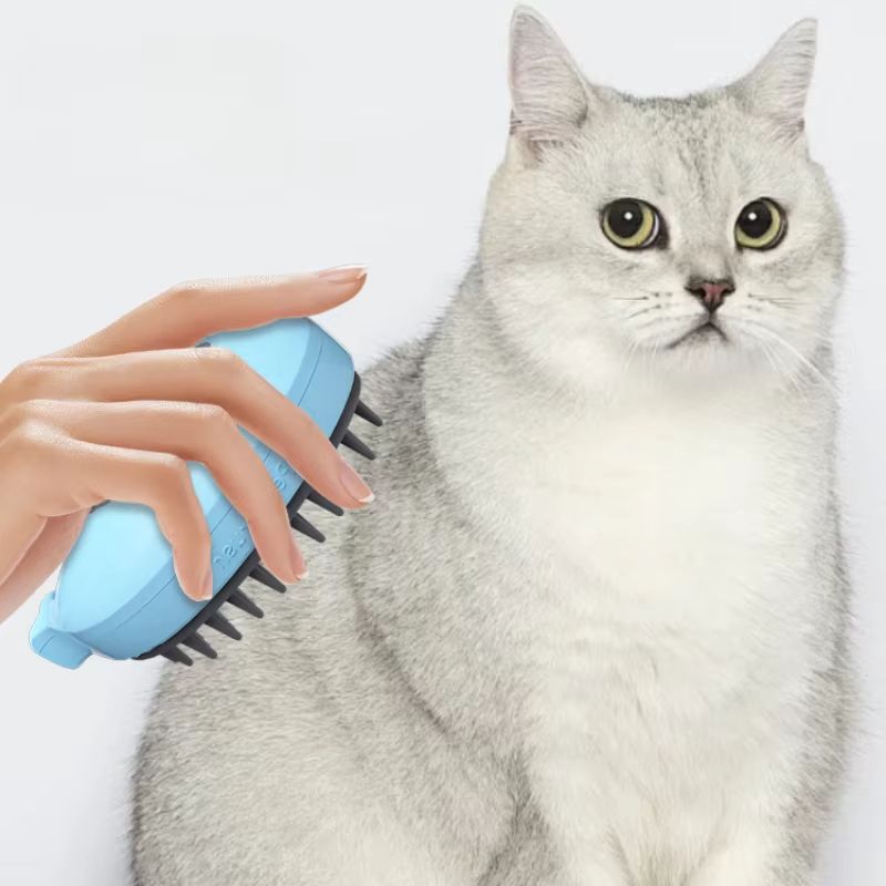 Pet Electric Spray Massage Brush Anti-Flying Cat and Dog Comb USB Charging Cat Bath Comb Floating Hair Removal Grooming Comb