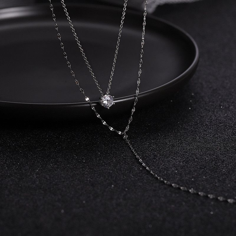 Women's necklaces Y-shaped tassel sparkling diamond necklace ladies necklaces