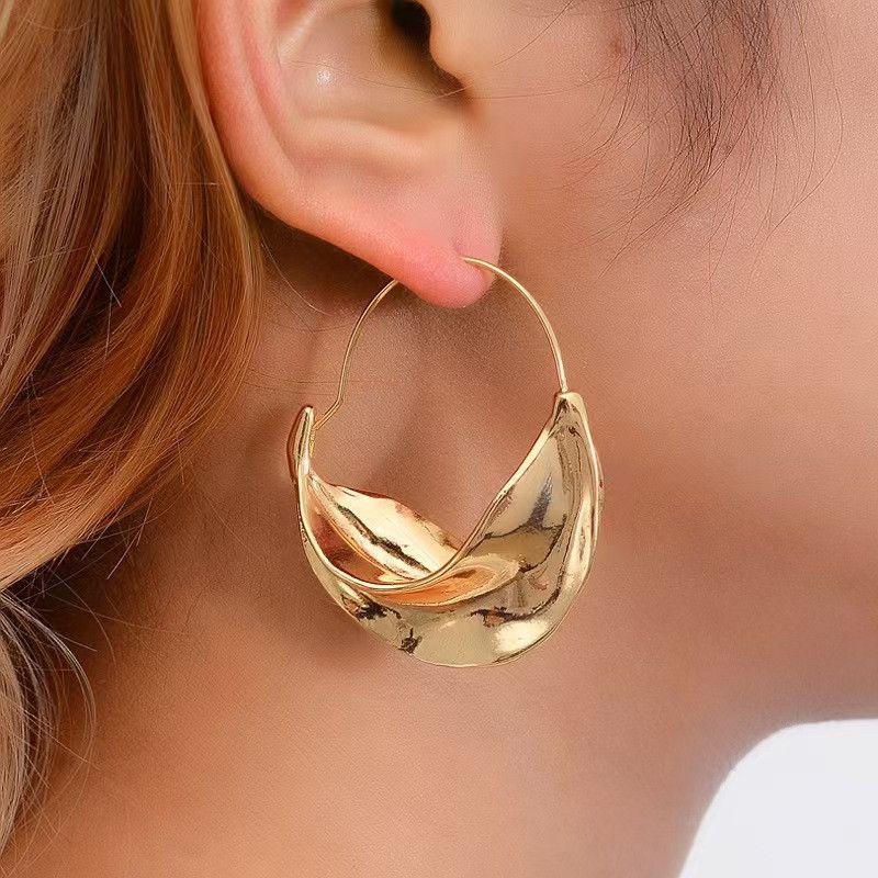 Women Earrings Irregular Earrings For Women  Alloy Flower Basket Earrings Ladies
