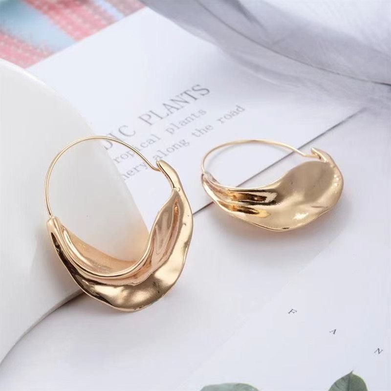 Women Earrings Irregular Earrings For Women  Alloy Flower Basket Earrings Ladies