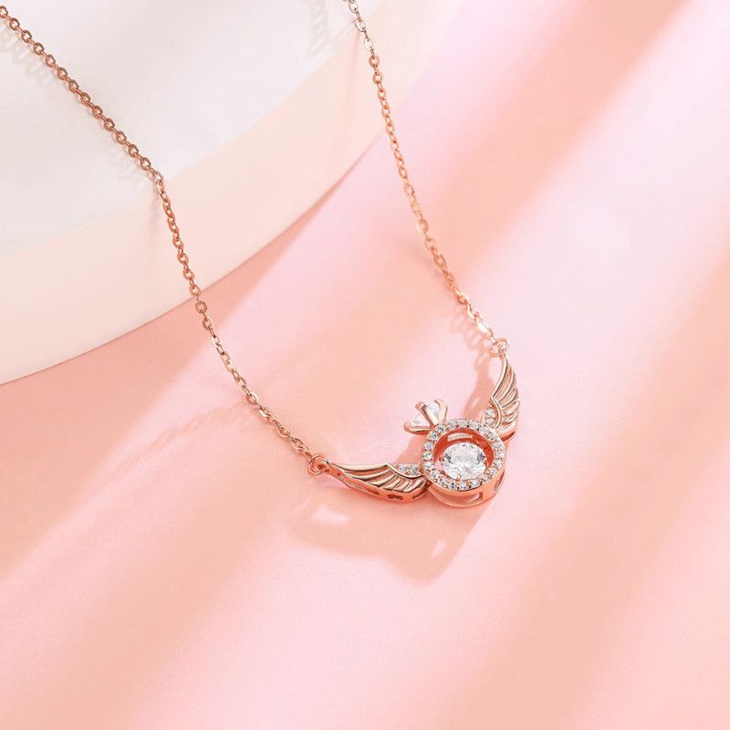 Women Necklaces Women Jewelry Ladies Angel Wing Necklaces For Women Pendant Necklaces Ladies