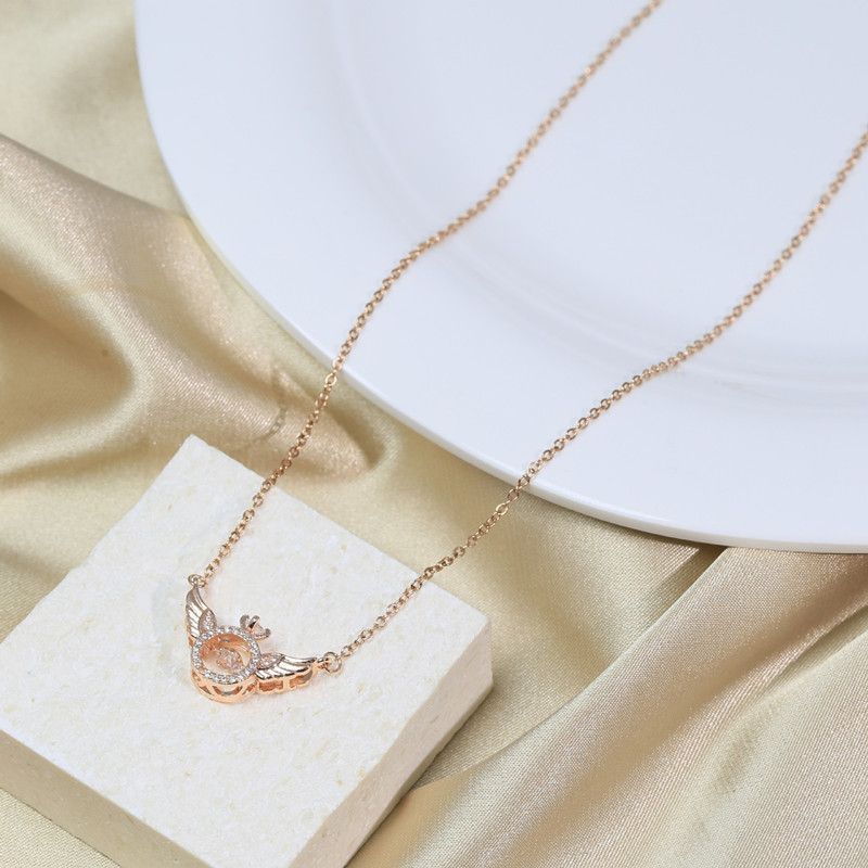 Women Necklaces Women Jewelry Ladies Angel Wing Necklaces For Women Pendant Necklaces Ladies