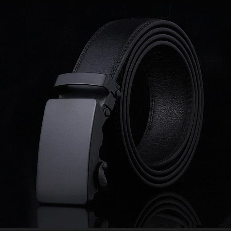 Belts Men's Automatic Buckle Belts For Men's Leather Belt Business Casual Black Belt Mens