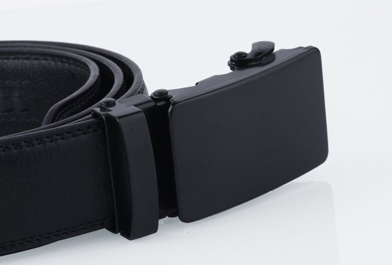 Belts Men's Automatic Buckle Belts For Men's Leather Belt Business Casual Black Belt Mens
