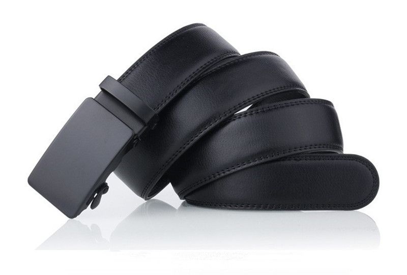 Belts Men's Automatic Buckle Belts For Men's Leather Belt Business Casual Black Belt Mens