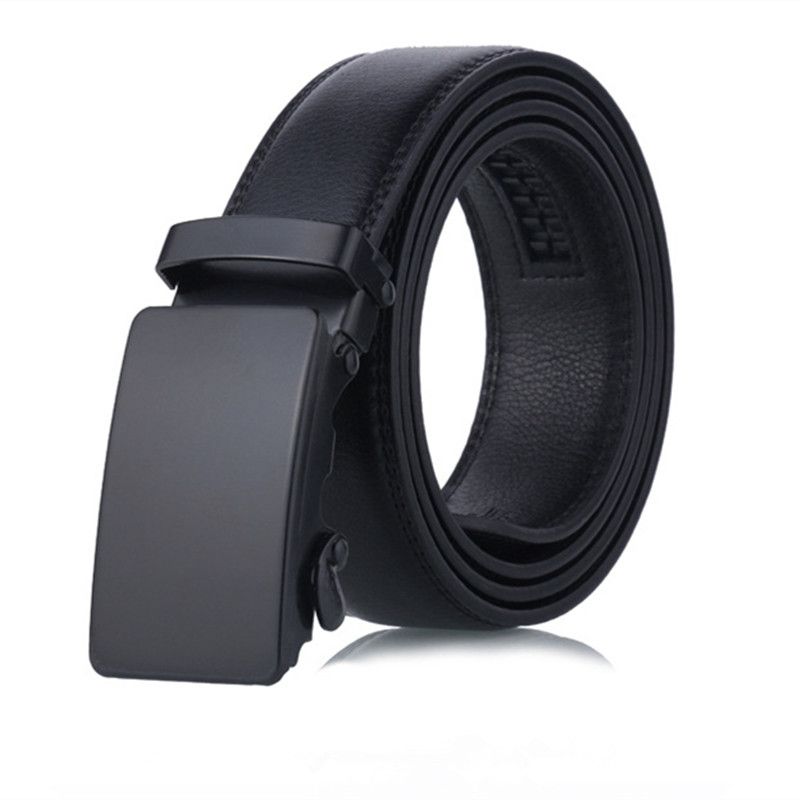 Belts Men's Automatic Buckle Belts For Men's Leather Belt Business Casual Black Belt Mens