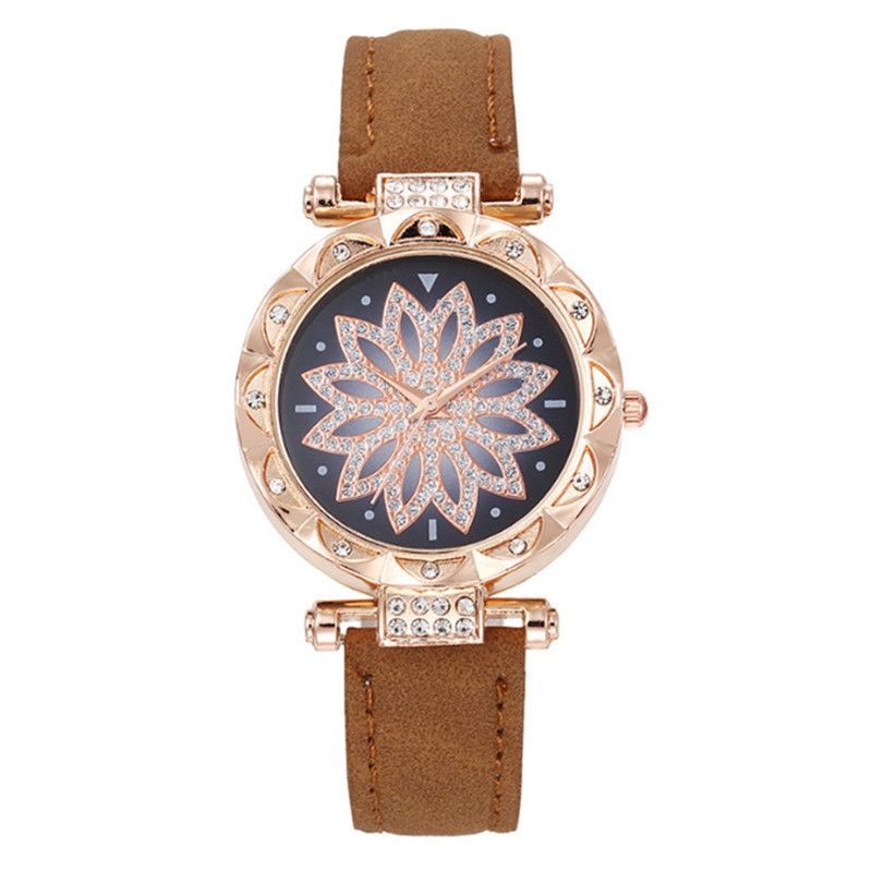 Women Watches Ladies' Casual Watches Women's Watch Belt Watch Flower Plate Shape Watches For Women