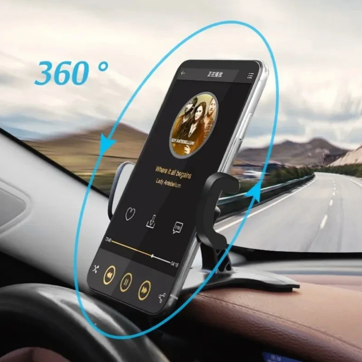 Car Phone Holder Stand Universal Dashboard Easy Clip Mount GPS Bracket Car Mobile Phone Support in Car For iPhone Xiaomi Samsung