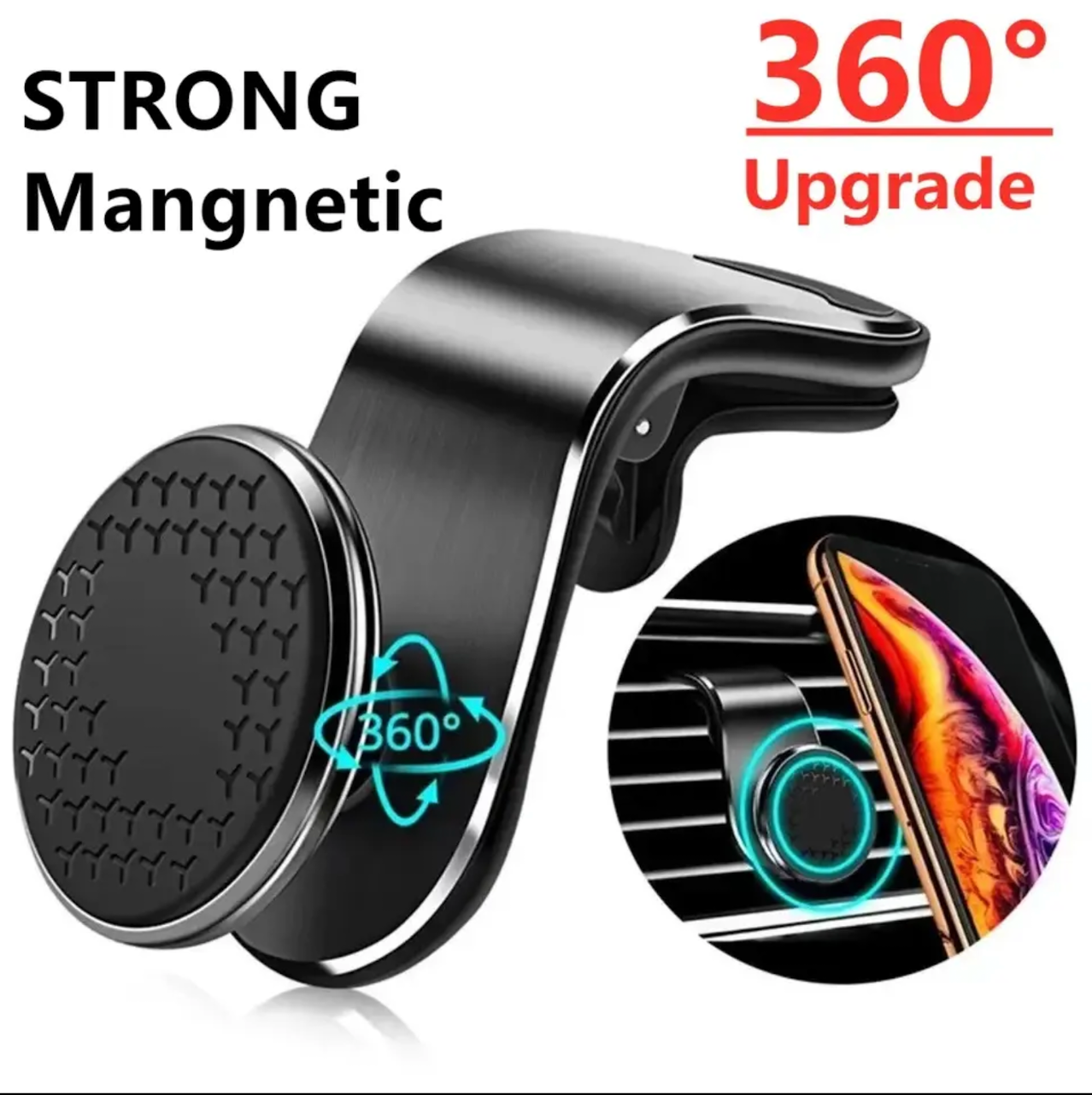 Magnetic Car Phone Holder Air Vent Clip Mount Mobile Cellphone GPS Support For Xiaomi iPhone 15 Huawei Samsung Phone Car Stand