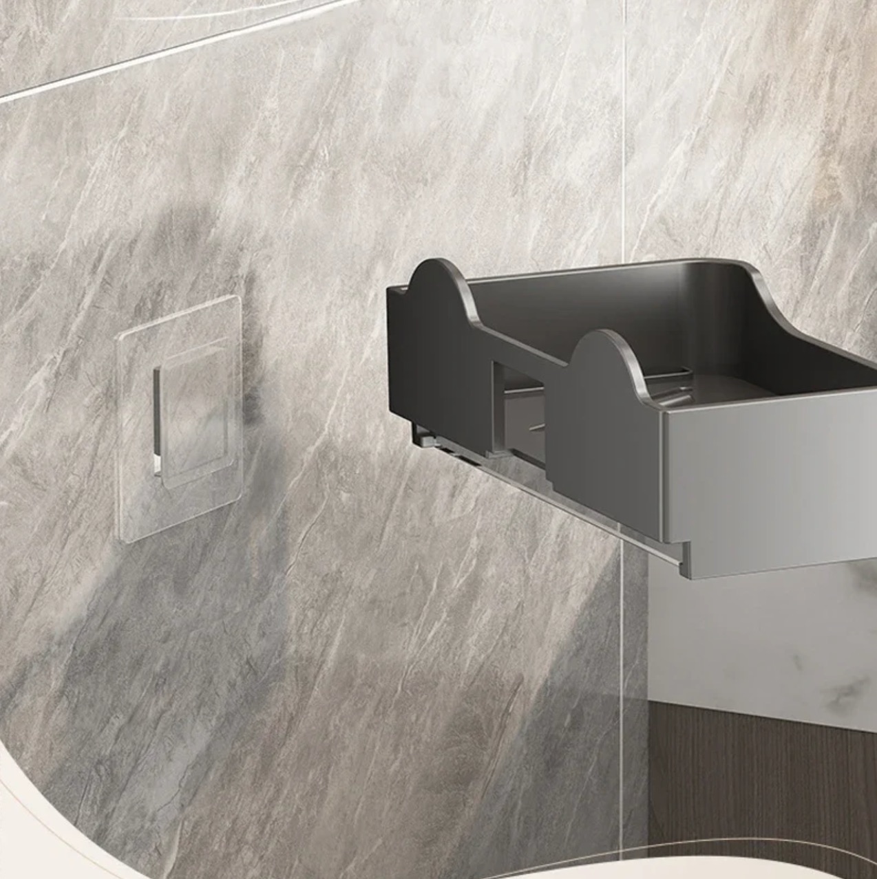 Aluminum Alloy Soap Holder Without Drilling Bathroom Soap Dish With Drain Water Wall Soap Dish Organizer Bathroom Accessories