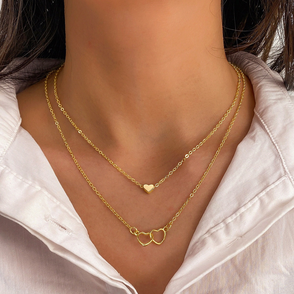 2pcs/set Vintage Multilayer Pendant Butterfly Necklace for Women Butterflies Moon Star Charm Choker Necklaces Boho Jewelry