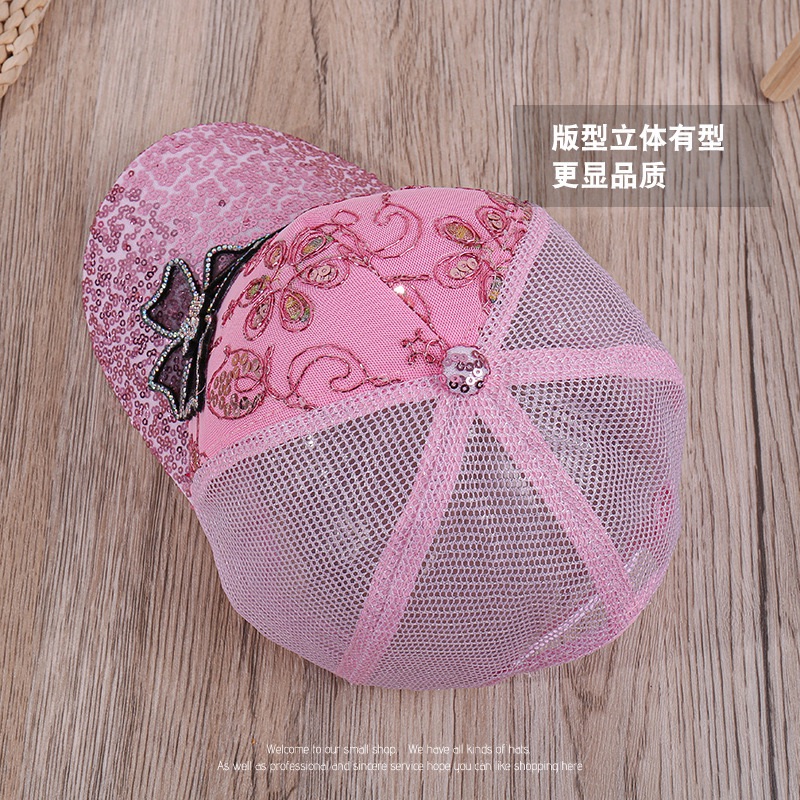 2025 New Fashion Women Cap Butterfly Flower Pendant Baseball Cap Female Outdoor Adjustable Streetwear Summer Trucker Hat