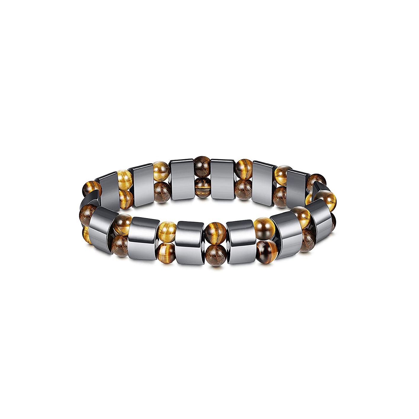 Men Women 7 Chakra Beaded Bracelets Bangles Healing Tiger Eye Stone Chakra Prayer Charm Buddha Bracelet Adjustable Jewelry Gifts