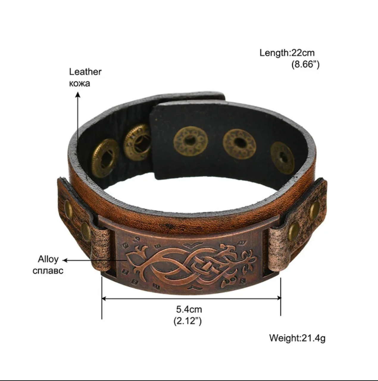 Vintage Steampunk Leather Bracelet Men Genuine Leather Wrap Bracelets Bangles for Men Punk Style Mens Bracelets Accessories 2019